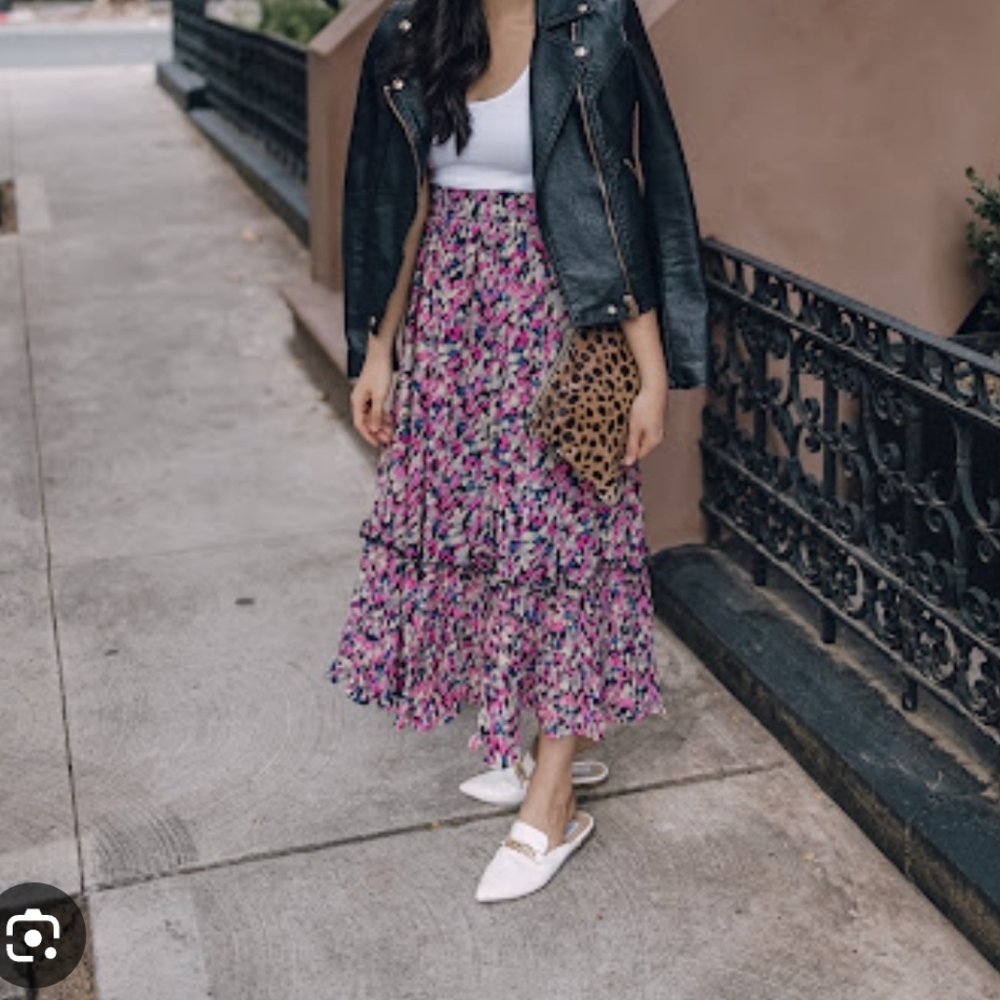 NWT Southern Lady Floral Midi Skirt Women's Size XLP
